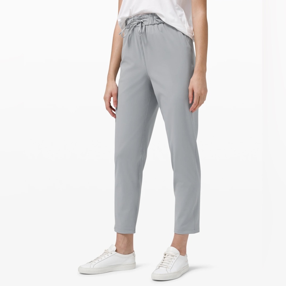 Lululemon Athletica Keep Moving Pant 7/8 High-Rise In Rhino Grey Size 6